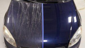 Professional car detailing restoring faded paint and enhancing exterior shine